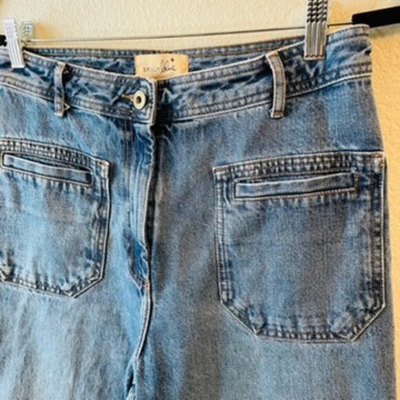 Sessun Blue Johnny O High Rise Wide Leg Stonewash Denim Jeans | Size 40 | Size 8 - Picture 4 of 12